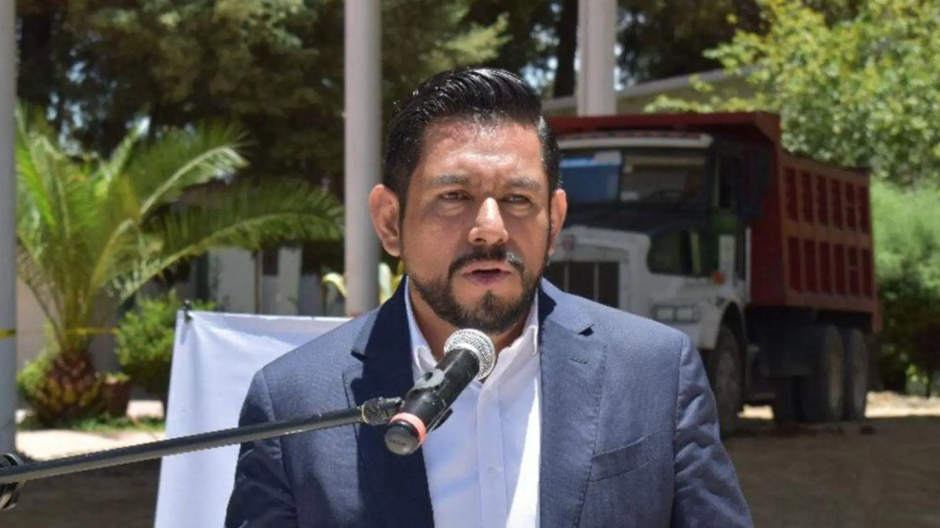 El director del CONALEP, Edson Cortés Contreras